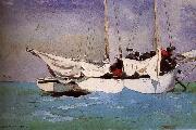 Winslow Homer Anchor ready to berthing painting